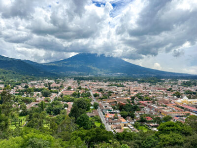 View from Cerro de la Cruz Antigua Guatemala