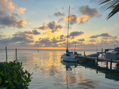 caye caulker belize sunset